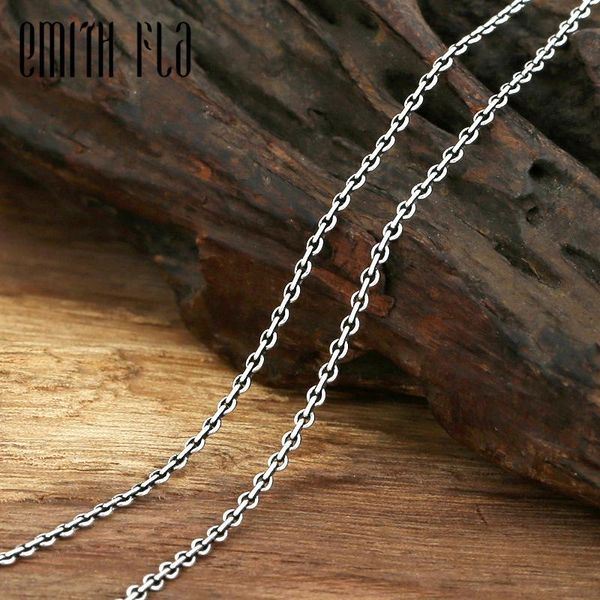 Colares Emith Fla Authentic 100% 925 Sterling Silver Trendy Fox Tail Link Chains Colar 2.0mm Espessura Colar Jóias Unissex Presentes