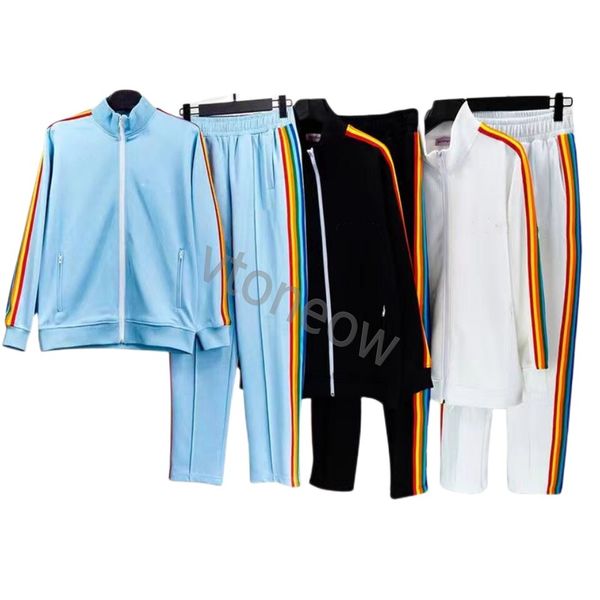 Roupas de designers de homem de 23sss Casa de traje feminino Man-índice de arco-íris ternos de capuz ou calça masculina roupas de roupas esportivas com capuz de casal de paralis