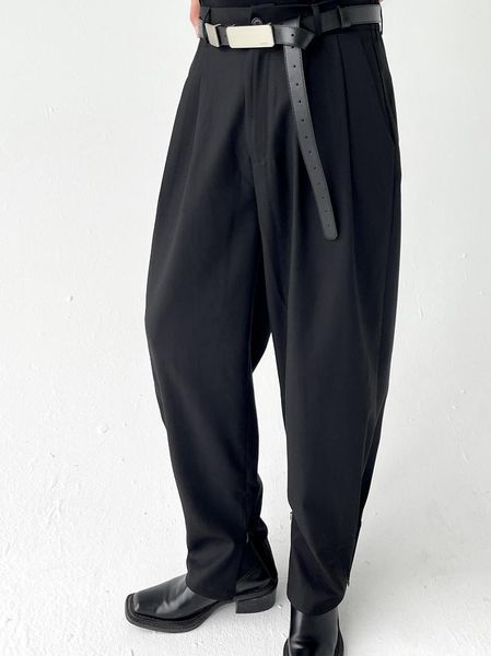 Erkekler Pantolon S-6XL !! Sonbahar/Kış 2023 Ürün Orijinal Tasarımcı İnternet Ünlü Pantolon Bacak Fermuarı Turp Gündelik
