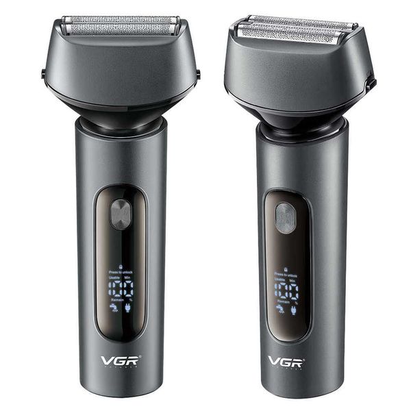 Rasoio elettrico VGR Rasoio elettrico Macchina da barba Rasoio elettrico da uomo per uomo Rasoio Barba Rasoio Wet-Dry Uso Barba Trimmer Tagliacapelli G230522