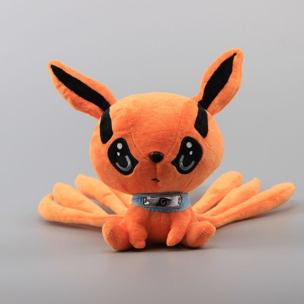 Q Версия девять хвостами Demon Demon Tail Beast Anime Ninja Fox Cartoon Cartoon Plush Doll Детский подарок оптом