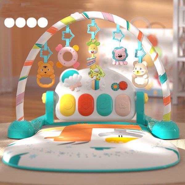 Colorful new baby fitness rack giocattoli per bambini pedali pianoforti coperte fitness musica multifunzionale cuscinetti striscianti sdraiati e giocando a giocattoli dall'aspetto piacevole BA034 E23