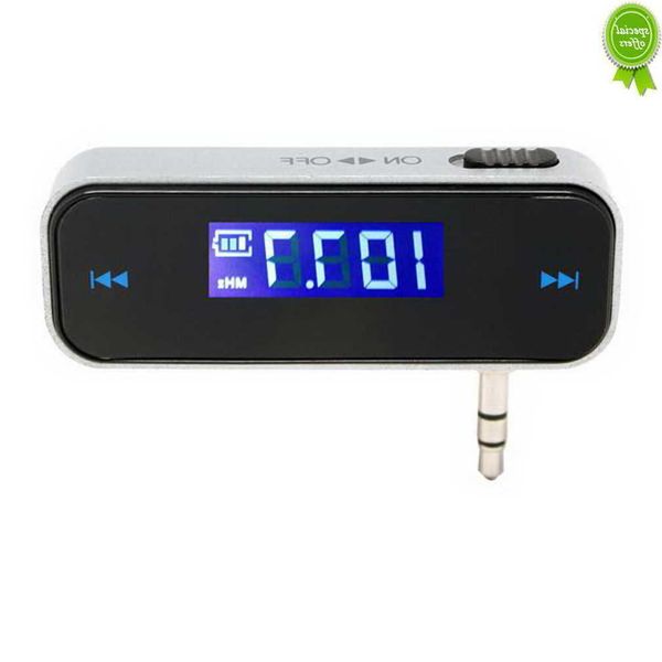 CAR NOVO LCD 3,5 mm Car MP3 Music Audio FM Mini Wireless com Micro USB em Carro Handsfree para iPhone Samsung iPad Xiaomi