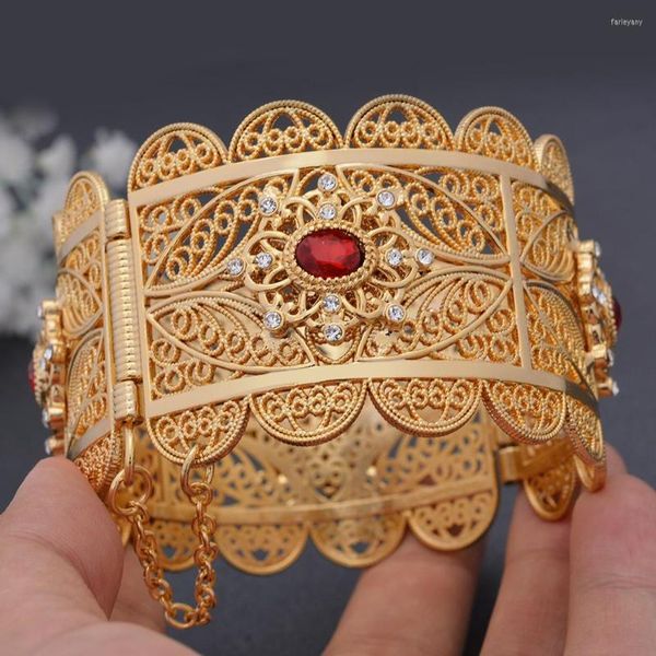 Armreif Luxus Dubai Gold Farbe Hochzeit Für Frauen Mädchen Frau Afrikanische Arabische Armband Schmuck Urlaub Geschenk