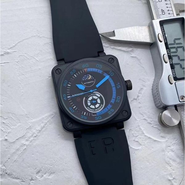 Designer AAA Mens relógios 2023 Luxunhão Gentil Business Wrist Watch Man Watch Mechanical Automatic Bell Black Leather Watch Strap Ross Bracelet Wreist Women