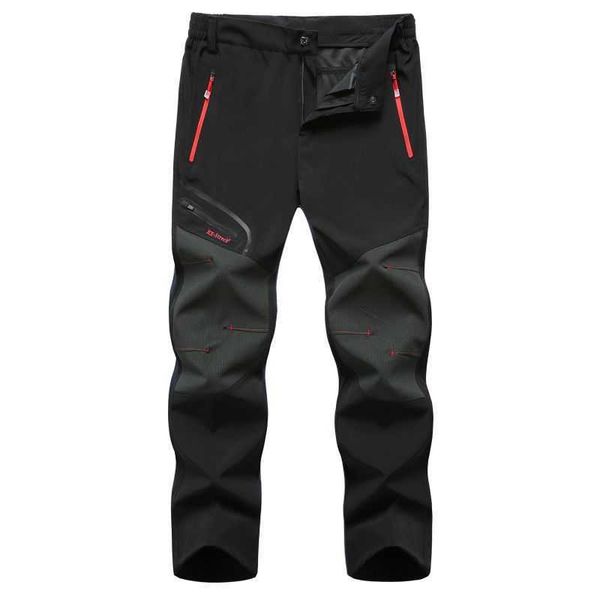 Pantaloni da uomo Outdoor Primavera Autunno 2022 da uomo Plus Size 6XL pantaloni da trekking Colore abbinato da trekking pantaloni cargo elastici ad asciugatura rapida casuali P230522