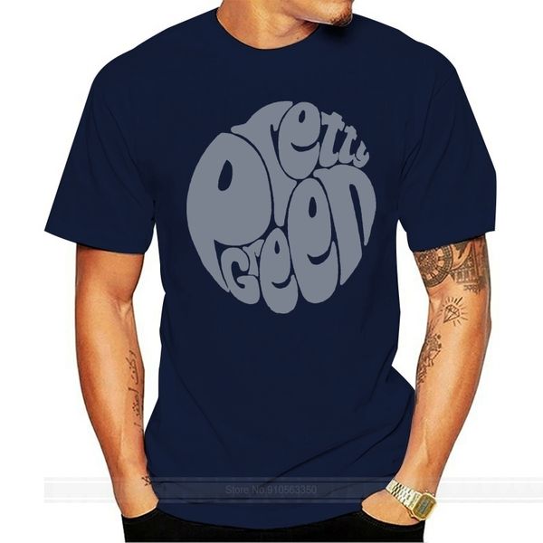 Camisetas masculinas Pretty Green Gillespie T-shirt em Navy - estampa paisley t-shirt de algodão t-shirt masculina moda verão tamanho euro 230522