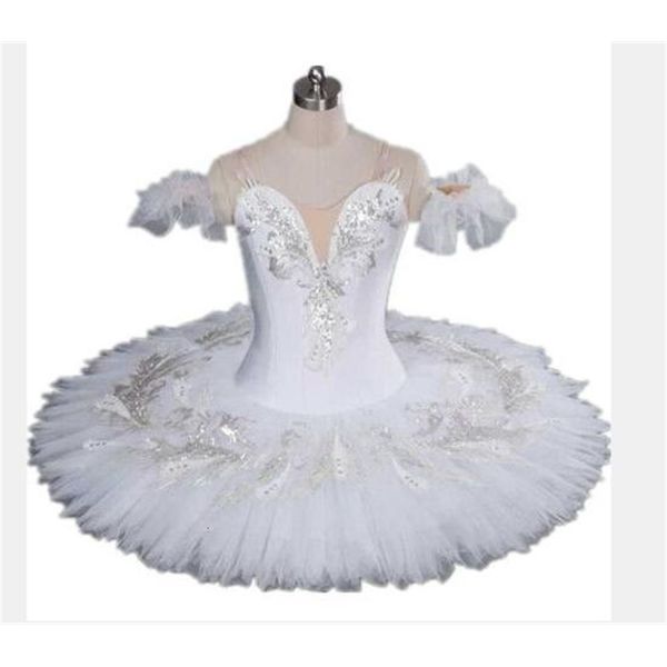 Dancewear 1 teile/los Romantische Professionelle Ballett Tutu Weiß Schwanensee mädchen und Frauen Party Tanz Kostüme Ballett Tutu weiß patchwork Kleid 230520