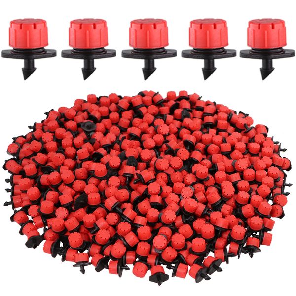 Attrezzature per l'irrigazione 301000PCS 47mm Ugello per irrigazione da giardino Gocciolatore regolabile Emettitore di irrigatore Micro gocciolamento Balcone Cortile Serra Spray 230522