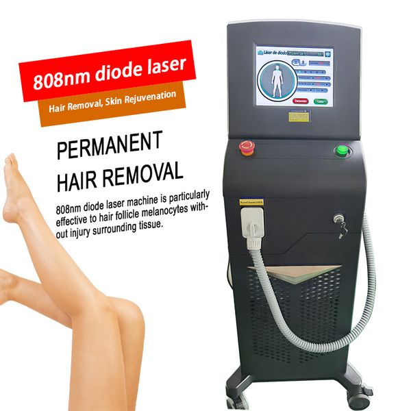 Novo estilo de máquina de remoção de pêlos a laser Nd Yag de pulso longo Preço 2000w 808nm Máquina de remoção de pêlos a laser de diodo
