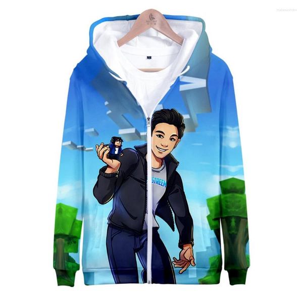 Erkek Hoodies Y2K 2023 KPOP EYSTREM GOODED SÜRESİ Kişiselleştirme Blogger Sıradan Zip Hoodie Unisex 3D Sweatshirt Unqiue Roman