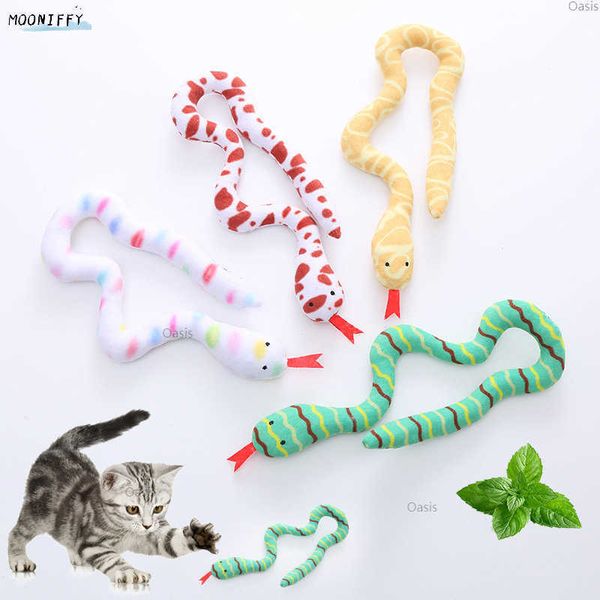 Cat Toys Toys Toys Catnip плюшевые жадные утолочные укусы змеи молярные интерактивные игровые игрушки для маленьких кошек собачьи домашние принадлежности для кошек аксессуары G230520