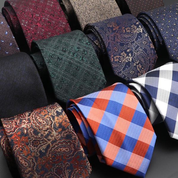 Cravatte Arrivo Cravatta da uomo Classico Strisce Fiore Floreale 8 cm Jacquard Accessori per cravatte di lusso Abbigliamento quotidiano Cravatta Regalo per feste di matrimonio