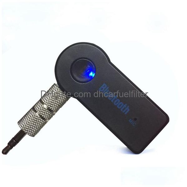 Bluetooth Car Kit MP3-Player 3,5 mm Streaming Autos A2DP Wireless Aux O Musik-Receiver-Adapter Hände mit Mikrofon für Telefon Drop Lieferung Dhgdi