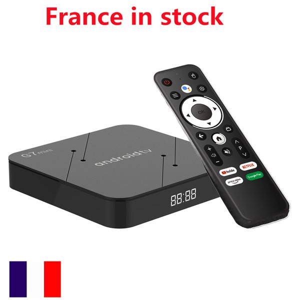 Nave dalla Francia iATV TV Box G7 mini S905W2 Quad Core Android 11 Smart BT Telecomando 5G Wifi BT 5.0 USB3.0 Streaming set top box