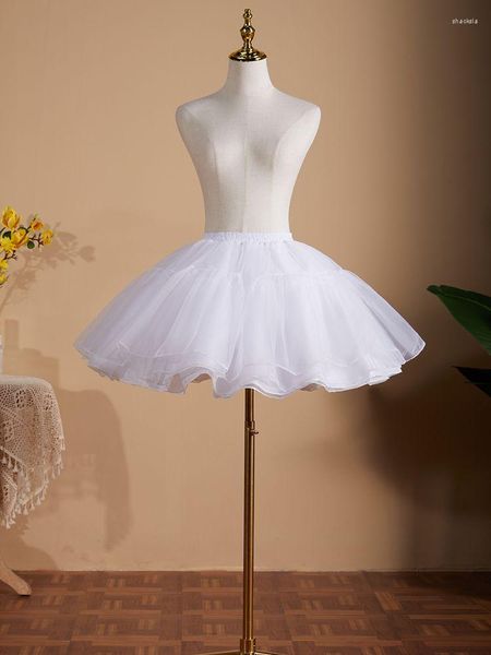 Petticoat kadınlarında etekler lolita cosplay a-line kabarık etek katmanlı bulut pettiskirtler günlük kemiksiz underskirt