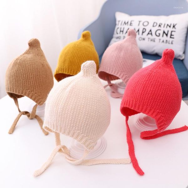 Chapéu de bebê chapéu para crianças para meninos Meninas Menas de malha Skullies Beanies