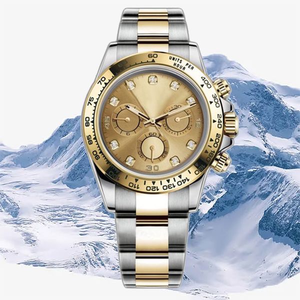 orologio da uomo orologi di design designer meccanico Montre de luxe 40mm funzione resistente all'acqua fibbia pieghevole quadrante argentato oro data automatica orologi da polso dhgates