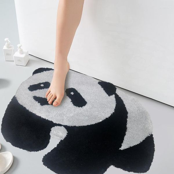 Tappeti Motivo Panda Tappeto Peluche Art Tappeto Simpatica Area a Forma di Animale per Soggiorno Tappetino Tapete Camera da Letto per Bambini Porta Calda