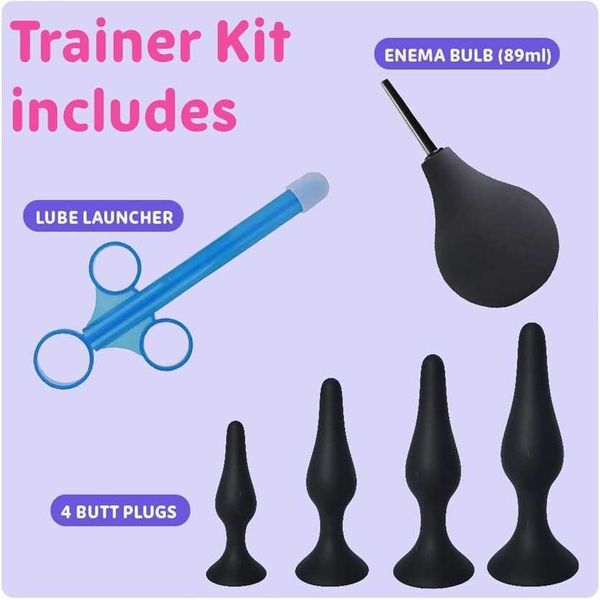 Factory Outlet Real Vibes Silicone Plug Dolking Treinador feminino Dilator masculino Fake Penis Conjunto Avançado e Botões para iniciantes