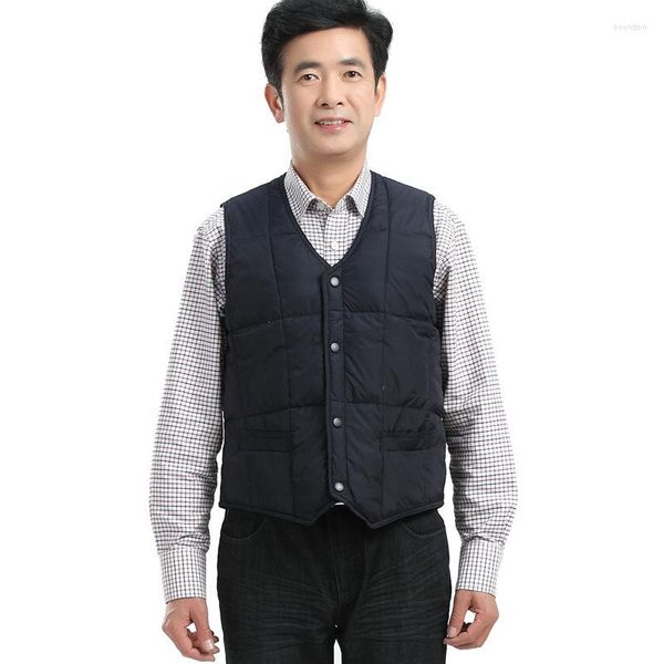 Piumino da uomo Fodera imbottita in cotone invernale da uomo Padre Keep Gilet Qualità Warm Keeper Man Colete Masculino Vest VT-252