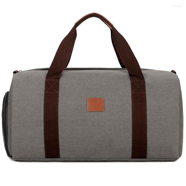 Duffel Bags Weys para homens de tela viajam de grande capacidade Bag de bagagem de mão Multifunction Weekend Overnight Hadnbag Sac De