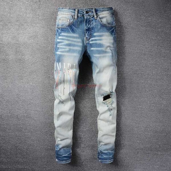 AMIRI Amirir Amir Вы AM AMILLITESS AMIIRIS AMIRIRS Designer Abbigliamento jeans pantaloni in denim amies 831 High Street New Fashi