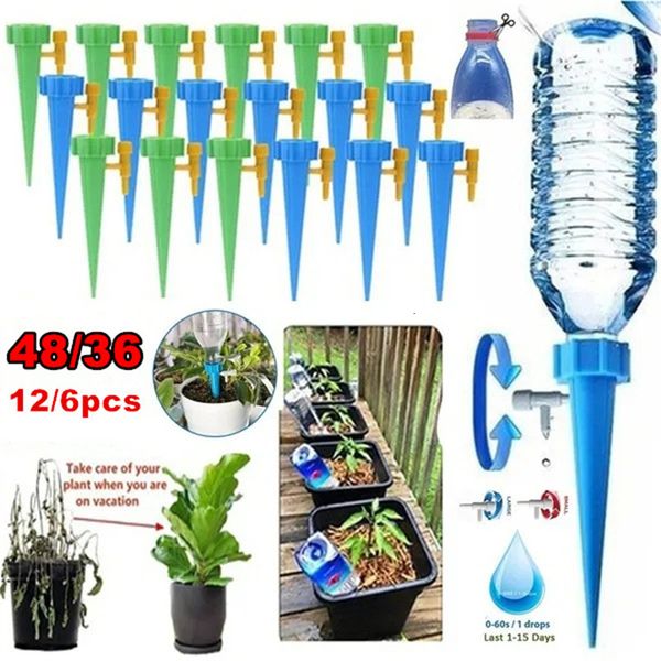 Spruzzatori 4836126pcs Sistema di irrigazione a goccia automatica Sistema di irrigazione Dripper Spike Kit Giardino Pianta domestica Fiore Waterer automatico Strumenti 230522