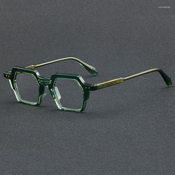 Montature per occhiali da sole Occhiali da vista in acetato fatti a mano giapponesi Montatura per occhiali da vista da uomo vintage Occhiali da vista per computer da vista retrò Occhiali da donna