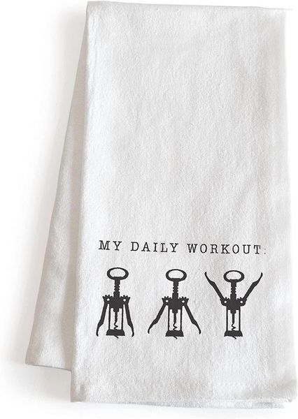 Tischsets bringen Freude in Ihre Küche mit unserem lustigen Handtuch „My Daily Workout“ und sorgen für schnelles Lachen bei den Gästen. Neuheits-Geschirrtücher