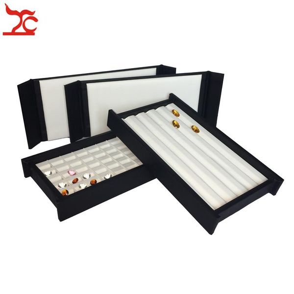 Boxen Stumme Magnetabdeckung Superior Leder Diamant Display Box Mini Edelstein Aufbewahrung Hülle Schmuckhalter Organizer Reiseschale Steinschachtel