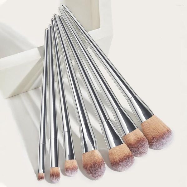 Pennelli per trucco 7 Set professionali Set di setole morbide Cosmetici Strumento per artisti di bellezza Completo