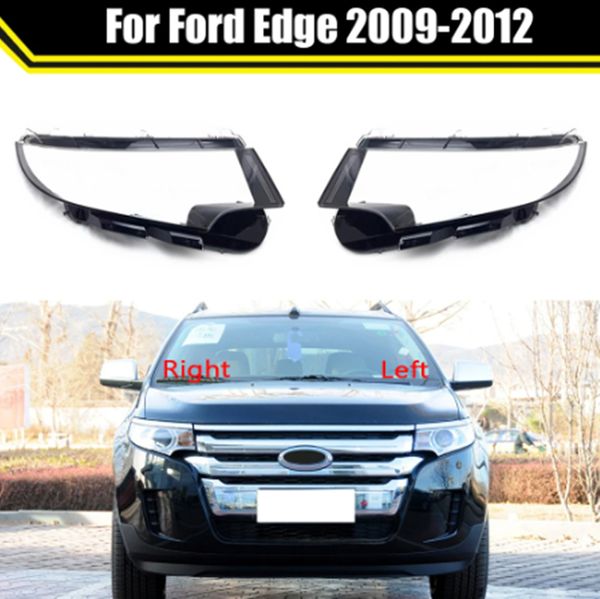 Caixa de luz do lâmpada da cabeça para Ford Edge 2009-2012 CARRO FRONTO LENS TAPE DE LENS LENS DE VIBRAÇÃO DE VIDRO