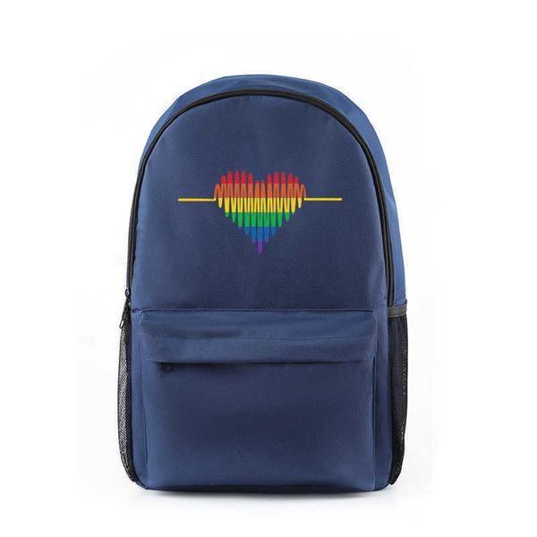 Rainbow Color Student School School Backpack Bag Men and Women Casual Models