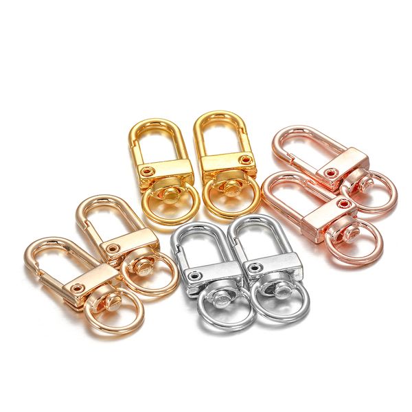 10 pz/lotto 12x33mm Lega Girevole Catenaccio Ganci Borsa Portachiavi Connettori Per Gioielli FAI DA TE Che Fanno Forniture Accessori