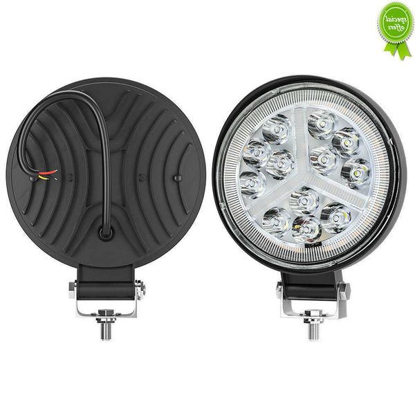 CAR NOVO 2PCS ALUMINATEL SPOTLET LED LED LUZ DE TRABALHO PARA CARROS TRACTORES TRATOR SUV OFF ROADA DOVENDO A Lâmpada de nevoeiro 3030 LED 12SMD Faróis