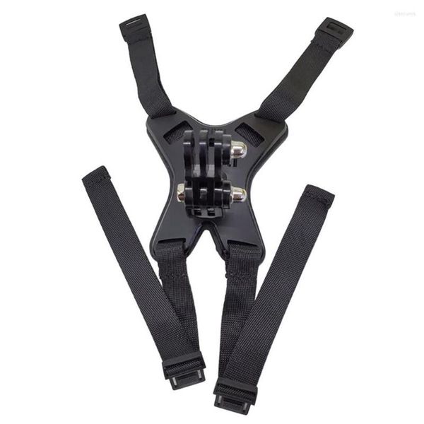 Caschi da moto Cinturino resistente Ingranaggi protettivi Guida di sicurezza Facile installazione Casco sportivo Supporto per il mento 8 Action Camera