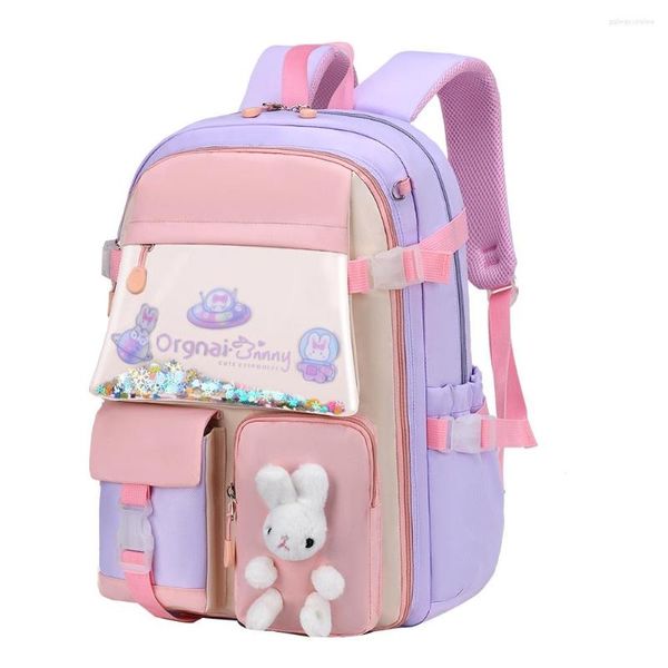 Bolsas de escola Backpack fofo para meninas adolescentes estudantes de jardim de infância da princesa Princesa Cartoon Viagem Rucksack Bag