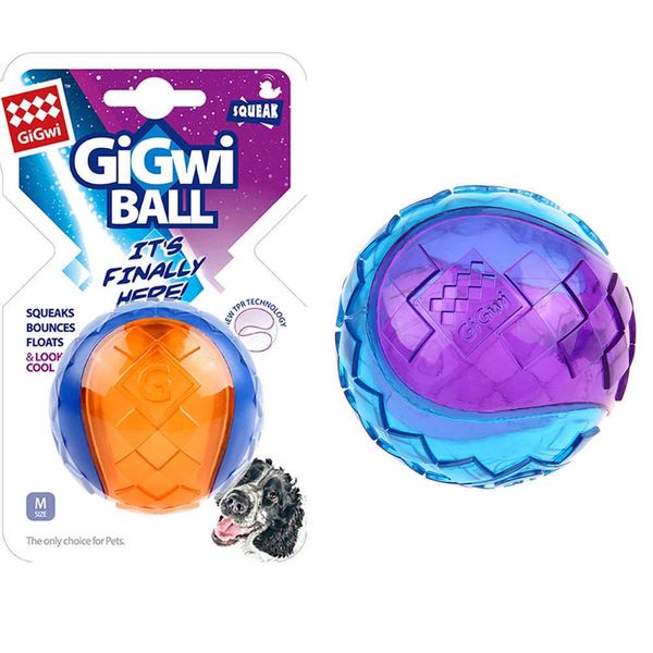 Giocattoli per cani da masticare Pet Dog Squeaky Toys Ball Puppy Giocattoli da masticare Suono Puro gomma naturale non tossica Gioco all'aperto Piccolo cane grande Divertente Elasticity Ball G230520