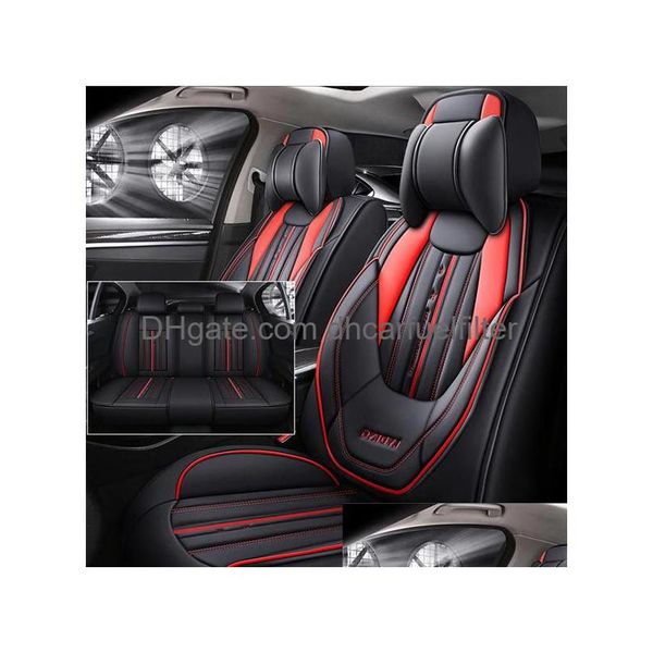 Автомобильные сиденья покрывают роскошные кожаные эрки для бенза W204 W211 W212 W213 A B C G R Sclass Seats Er Внутренние подушки подушки мобильные телефоны DHV9J