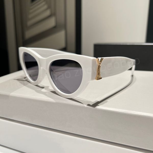 Luxus-Sonnenbrille für Damen, Designer-Quadrat-Schutzbrille, Strand, schwarz, rund, Damen-Sonnenbrille, Retro-Schmetterlingsform, Luxus-Design, UV400, Top-Qualität, mit Box 8501-Etui