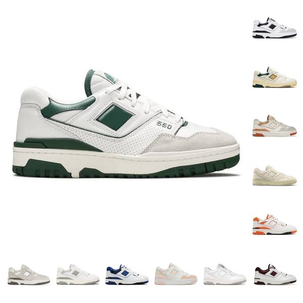 Designer 550 Uomo Donna Scarpe casual Rich Paul Panda Bianco Verde Rosso Auralee Sale marino Borgogna Boston Varsity Oro Nero Grigio UNC Blu B550 Scarpe da ginnastica Sneakers sportive