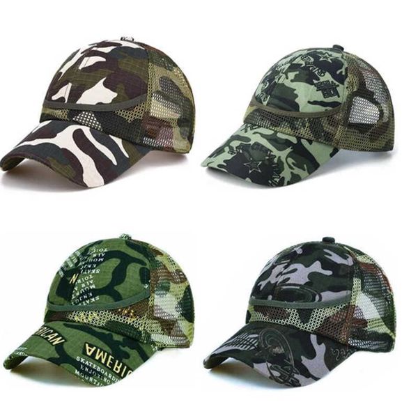 Berretti Cappelli Camouflage baby baseball ragazzi e ragazze maglia berretto per bambini casual G220522