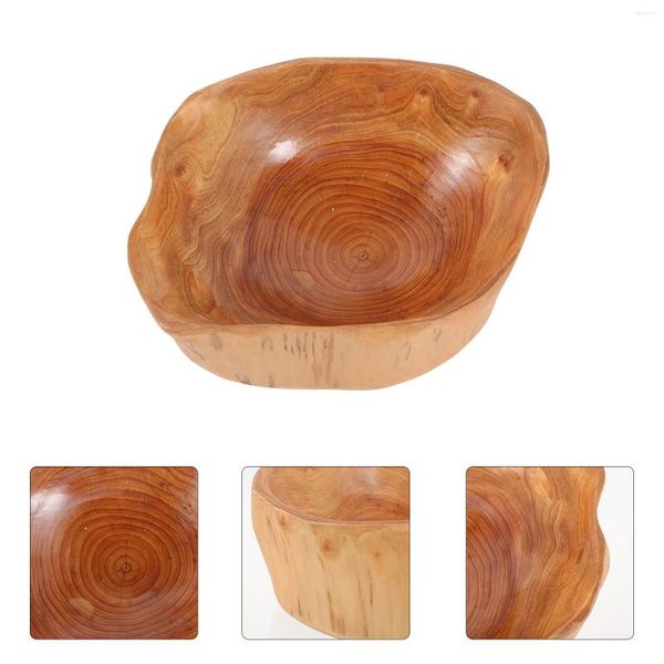 Piatti Premium Root Carving Vassoio in legno per desktop Ciotola per caramelle Ciotola per servire ciotole di legno creative per la festa