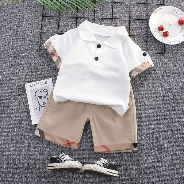 Kleidungssets DIIMUU Baby Jungen Kleidungssets T-Shirt Shorts Kinder Mädchen Outfits Anzüge Kinder Sommerkleidung Säugling Kleinkind T-Shirts Hosen 230520