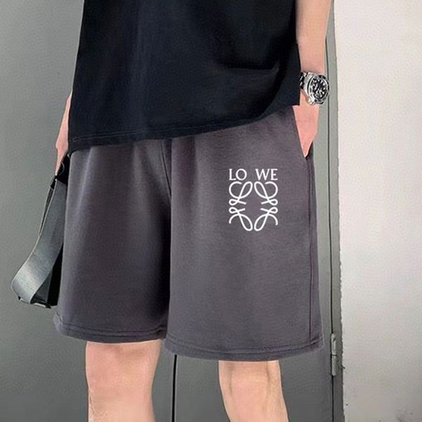 Pantaloncini sportivi casual oversize di design da uomo di lusso Pantaloncini tascabili stampati a fiamma in cotone Pantaloncini estivi classici per uomini e donne 5XL