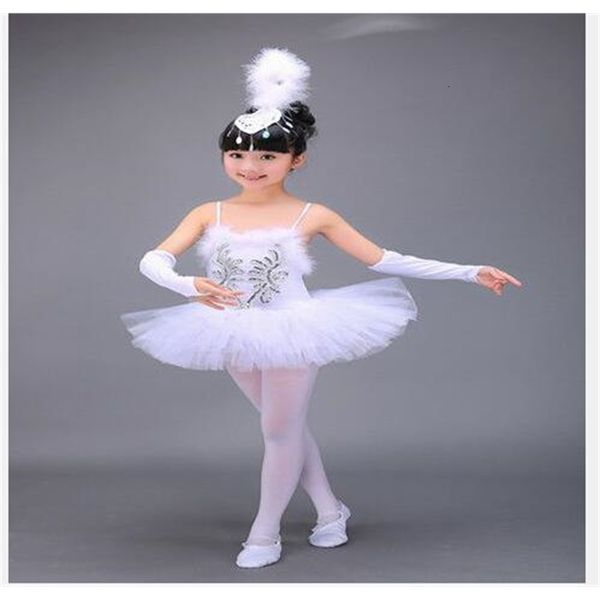 Dancewear 1 teile/los Weiß Ballett Tutu Ballett Kleid kinder Schwanensee Kostüm Kinder Bauchtanz Kostüme Bühne Professionelle kleidung 230520