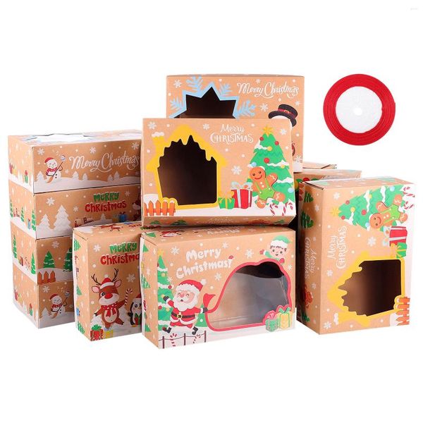 Enrole de presente exceto 12pcs de padaria de natal