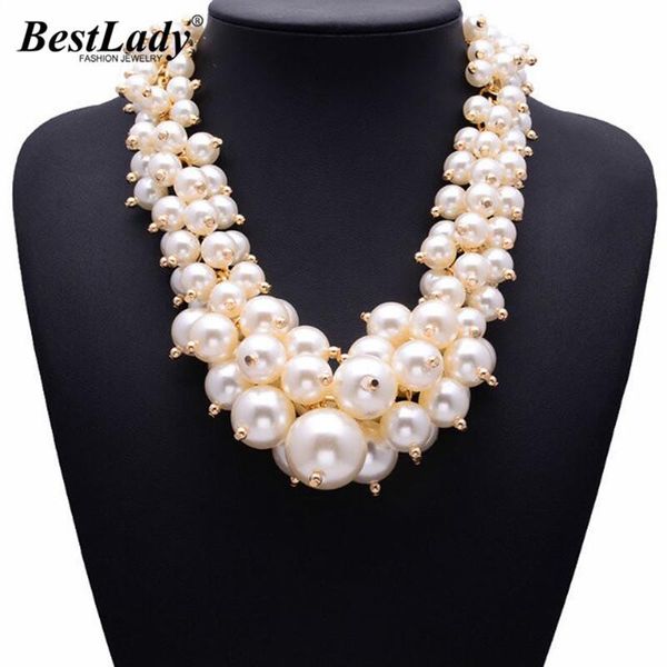 Collane Best lady Nuovo arrivo Moda Collana girocollo con perle simulate Dichiarazione di lusso Collana Hotsale di gioielli di buona qualità 9954