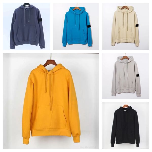 Erkekler Sıradan Hoodie Sonbahar Crewneck Hoodie Stone Kadın Çift Şeker Renk Gevşek Sweatshirt